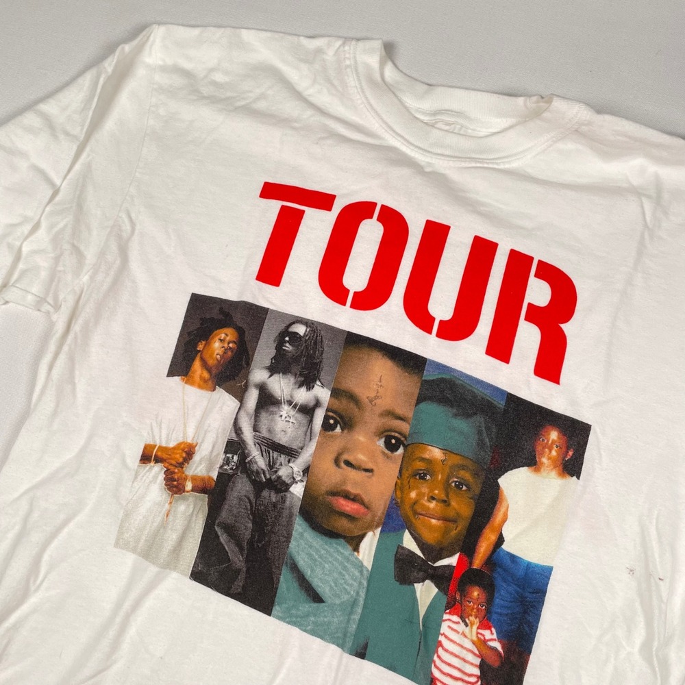 Lil Wayne Tour T Shirt General Admission Graphic Print Long Sleeve M -‎ Flaw